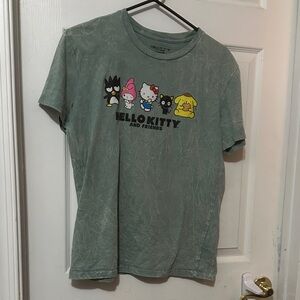 Hello Kitty and Friends Green Tee Size Small